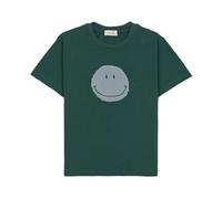 Lässig T-Shirt GOTS 86/92 Smile dark green