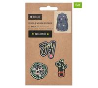 Bold Match Textile Sticker Joy black