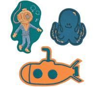 Lässig Textil-Sticker – gewebt, zum Aufkleben – Deep Sea