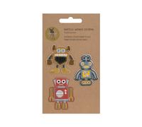 LÄSSIG Textilsticker selbstklebend/Textile Woven Sticker Robots