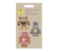 LÄSSIG Textilsticker selbstklebend/Textile Woven Sticker Robots