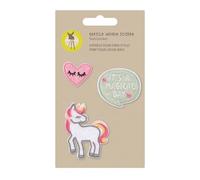 LÄSSIG Textilsticker selbstklebend Unicorn – mehrfarbig, 3-teilig