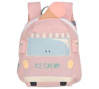 LÄSSIG Kleiner Kinderrucksack für Kita Kindertasche Krippenrucksack mit Brustgurt, 20 x 9.5 x 24 cm, 3,5 L/Tiny Backpack Ice Cart