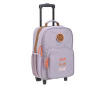 LÄSSIG Kinderkoffer Trolley Reisekoffer mit Teleskopstange und Rollen für Kinder Handgepäck/Trolley Lilac