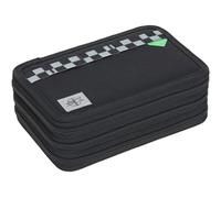 LÄSSIG Unique School Triple Pencil Case Slim Black