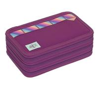 LÄSSIG Unique School Triple Pencil Case Slim Lilac