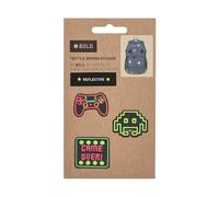 LÄSSIG Unisex Kinder Textilsticker Reisezubehör- Gepäckanhänger, Gaming, Einheitsgröße