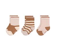 LÄSSIG Unisex Kinder- und Babysocken 3er Set/ Rosa-Karamell Größe 23-26