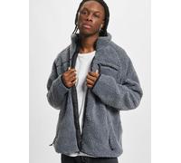 lässige Brandit Herren Jacke Reißverschluss Taschen Grau XL