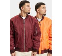 lässige Brandit Herren Jacke Reißverschluss Taschen Rot XXL