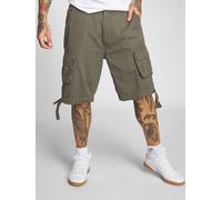 lässige Brandit Herren Shorts Reißverschluss Taschen Khaki S