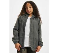 lässige Brandit Unisex Jacke Reißverschluss Klettverschluss Grau 122/128