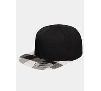 lässige Checked Flanell Unisex Cap 382 g/m² Schwarz/Weiß