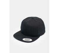 lässige Checked Flanell Unisex Cap Stretch 269 g/m² mit Baumwolle Schwarz