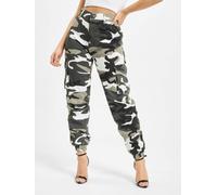 lässige DEF Damen Jeans Reißverschluss Taschen mit Baumwolle Camouflage L