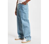 lässige DEF Herren Jeans Reißverschluss Straight Fit mit Baumwolle Hell-Blau 30