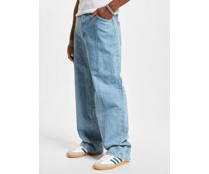 lässige DEF Herren Jeans Reißverschluss Straight Fit mit Baumwolle Hell-Blau 38