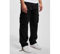 lässige DEF Herren Jeans Stretch Reißverschluss Taschen mit Baumwolle Schwarz W33