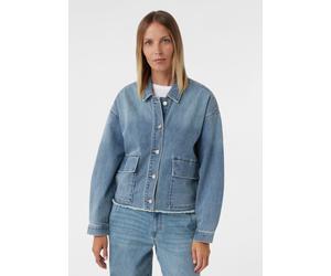 Lässige Denimjacke mit Pattentaschen blau 38
