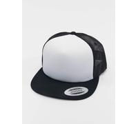 lässige Flexfit Unisex Cap Mesh 330 g/m² Schwarz/Weiß