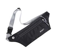 Lässige Gürteltasche für Herren, Nylon, Brusttasche für Damen, Handytasche, Laufgürtel, Sporttasche, Multifunktions-Reise-Brusttasche, Schwarz , 1 Stpck