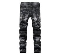 Lässige Herren-Jeans, schmale Passform, Stretch, gewaschene Denim-Hose, Vintage, Gothic, Punk, Skinny, Motocycle, gerades Bein, Denim-Jeans, legere Mode, Jugendjeans mit Taschen, gemütliche