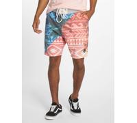 lässige Just Rhyse Herren Shorts Blau/Rot XL