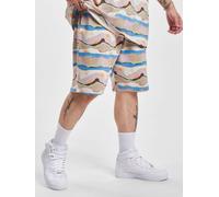lässige Just Rhyse Herren Shorts Kordelzug Taschen mit Baumwolle Beige M