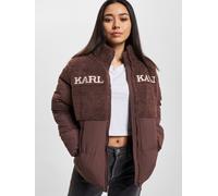 lässige Karl Kani Damen Jacke gesteppt 420 g/m² Braun XS