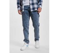 Bequeme Jeans KARL KANI "Karl Kani Herren KK Retro Tapered Workwear Denim", Herren, Gr. 30, Normalgrößen, blau (vintage indigo), 100% Baumwolle, unifarben, normal, Jeans (59097541-30) vintage indigo