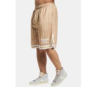 Karl Kani KK Retro Pinstripes Mesh Shorts in Gr. S in Beige