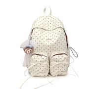 Lässige Schultasche für Damen, großes Fassungsvermögen, vielseitiger Rucksack, Oxford-Stoff, Schleife, Rucksack, Schule, Outdoor, Camping, Picknick-Tasche, weiß, 280.00x130.00x430.00mm