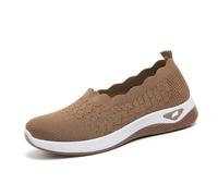 Lässige Slip-On-Sneaker für Damen mit atmungsaktivem Mesh runder Zehenpartie ultraleichte Freizeitschuhe für Spaziergänge sommerlicher Stil vielseitig kombinierbar mit lässiger Hose ideal für den