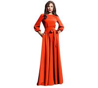 Lässige Sommer mit Gürtel Laterne Lange Party solide Kleidung Frauenkleid Ärmel Frauenkleid Pailletten Kleid فساتين طويلة