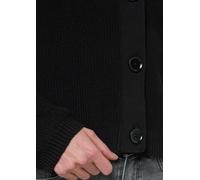 Lässige Strickjacke mit voluminösen Ärmeln schwarz 34