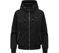 Ragwear Damen leichte Übergangsjacke atmungsaktive Jacke mit Kapuze Nuggeta Summer YOUMODO Black Gr. L