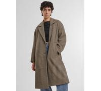 Urban Classics Übergroßer karierter Mantel für Damen – unionbeige/schwarz – Gr. M
