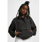 Urban Classics Ladies Panel Pull Over Jacket Black Größe: L | Jacken Outlet | Damen | Schwarz