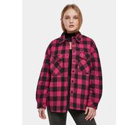 Urban Classics Ladies Flanell Padded Overshirt in Gr. M in Schwarz