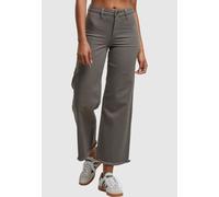 Bequeme Jeans URBAN CLASSICS "Urban Classics Ladies Relaxed Straight Fit Denim", Damen, Gr. 31, Normalgrößen, grün (olive), 98% Baumwolle, 2% Elasthan, unifarben, casual, Jeans (55464407-31) olive
