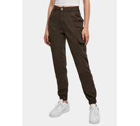 lässige URBAN CLASSICS Damen Jeans Stretch Reißverschluss Taschen mit Baumwolle Braun 32