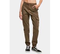 Urban Classics Damen Cargo-Hose Cotton-Twill Utility – Olive Gr. 26
