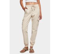 lässige Urban Classics Damen Jeans Stretch Taschen 260 g/m² mit Baumwolle Ecru-Weiß 4XL