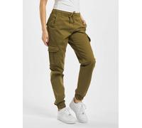 Urban Classics Ladies High Waist Cargo Jogging Pants Frauen in Gr. 5XL in Olive