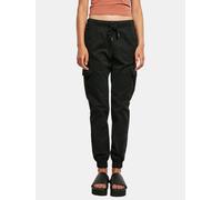 Urban Classics Ladies High Waist Cargo Jogging Pants in Gr. 4XL in Schwarz