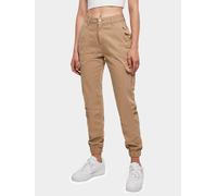 lässige Urban Classics Damen Jeans Stretch Taschen 320 g/m² mit Baumwolle Beige 28