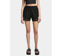 lässige Urban Classics Damen Shorts Kordelzug gefüttert 220 g/m² mit Baumwolle Schwarz XL