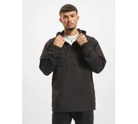 lässige Urban Classics Herren Jacke Reißverschluss Kapuze 78 g/m² Schwarz L
