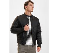 lässige URBAN CLASSICS Herren Jacke Reißverschluss Taschen 108 g/m² Schwarz L