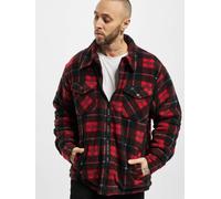 Urban Classics - Plaid Teddy Lined Red/Black - Jacken Rot Large